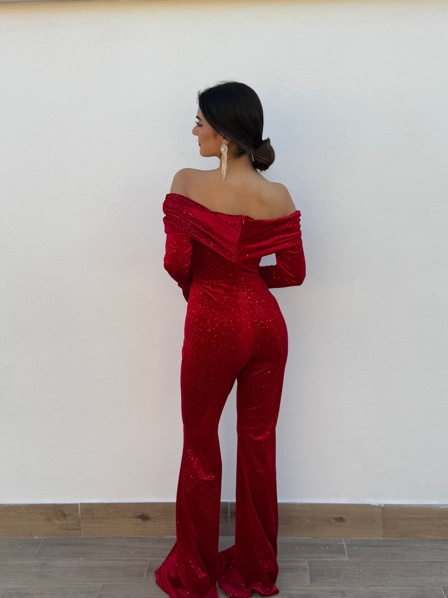 Jumpsuit Velluto Cherry