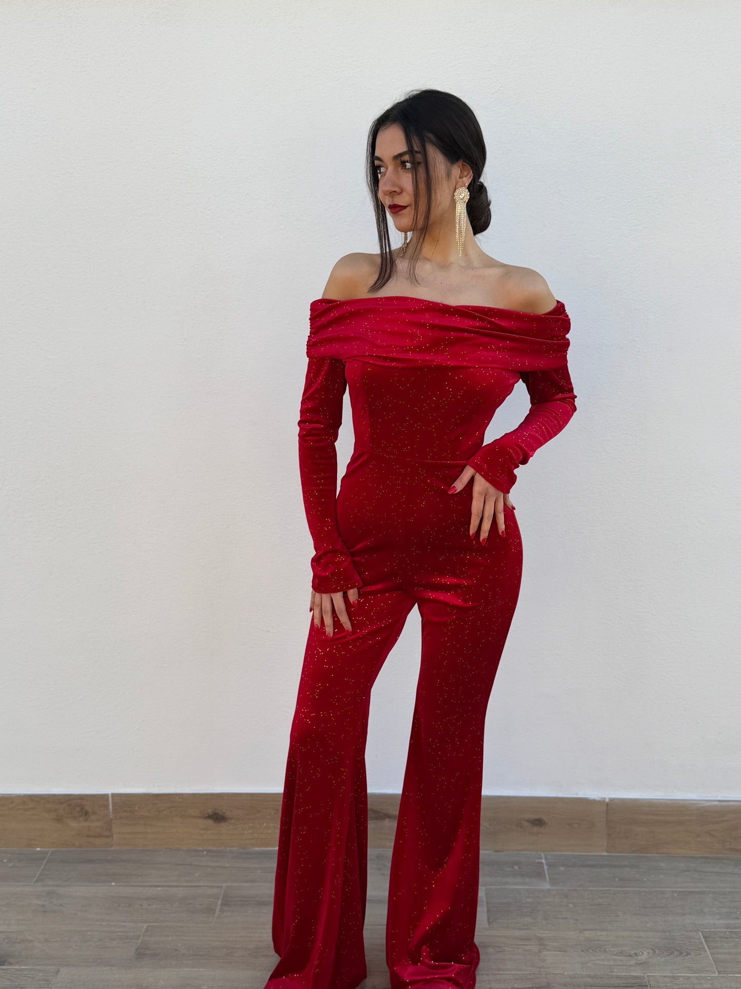 Jumpsuit Velluto Cherry