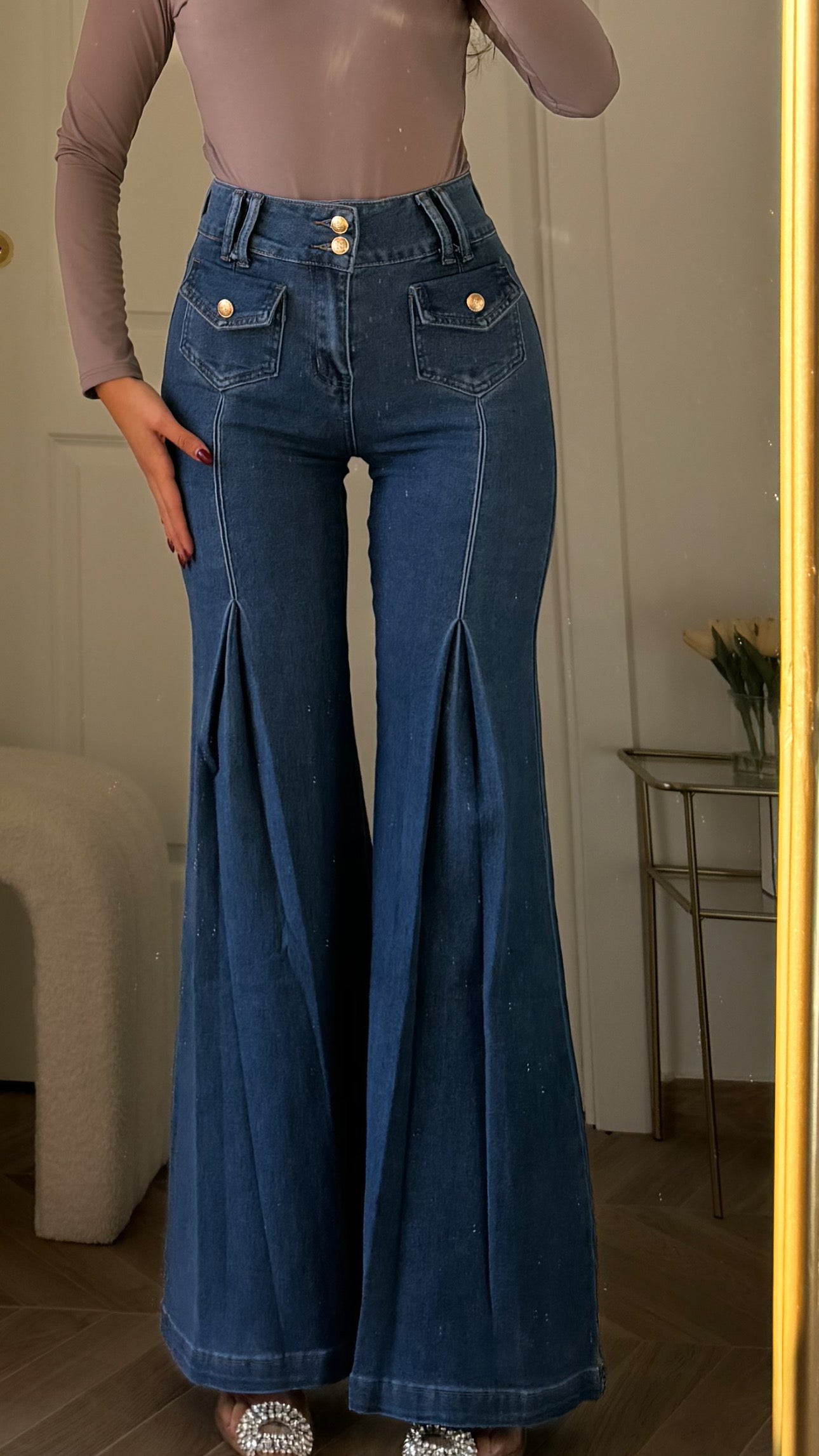 Jeans Maxi zampa